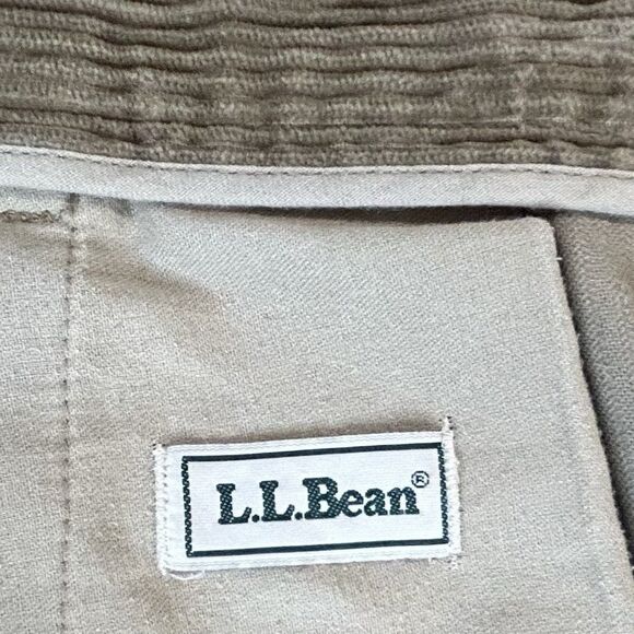 Vintage LL Bean Men's Corduroy Pants with Cuffs Classic Fit 40 X 29 Light Brown - Picture 6 of 10